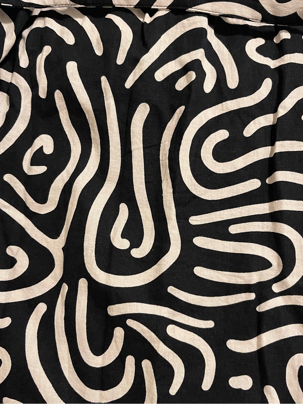 Banana Republic Black and Cream Abstract Mini Dress - Picture 2 of 4